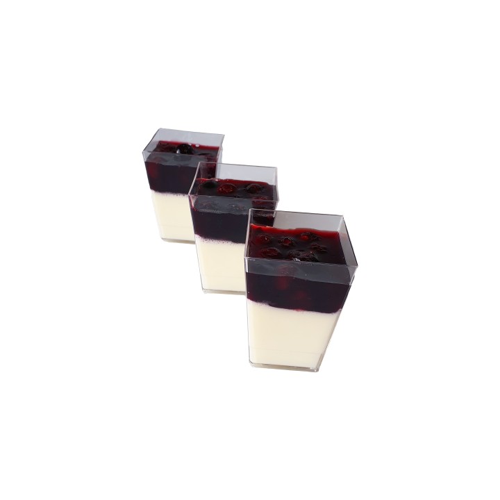 Dezert panna cotta borůvka